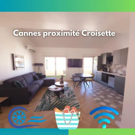 L'exquis 800m Et Croisette Apartament