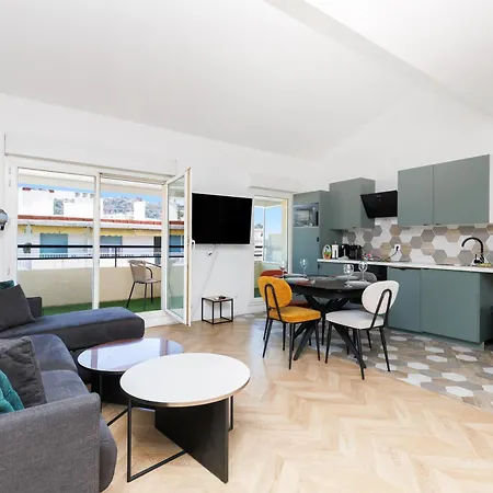 L'exquis - 6p - Parking & Terrasse Croisette Апартаменты Канны
